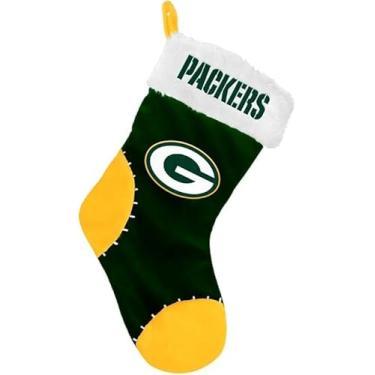Imagem de Meia de Natal NFL FOCO Green Bay Packers 2017 de pelúcia