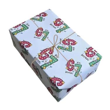 Imagem de CarpNettore Papel de Embrulho para Presentes de Natal, 51 X 89 Cm (20 X 35 Polegadas), Material de Embalagem para Flores, Papel de Embrulho para Presentes de ação, Style D