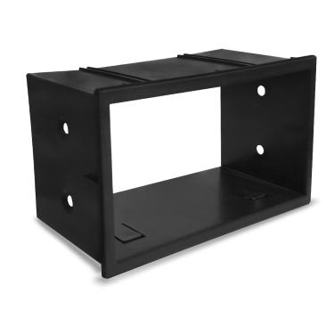 Imagem de Moldura Do Painel 2 Din Polo Golf Fox Ecosport Fiesta Bora Passat 1993 a 2014 Preto