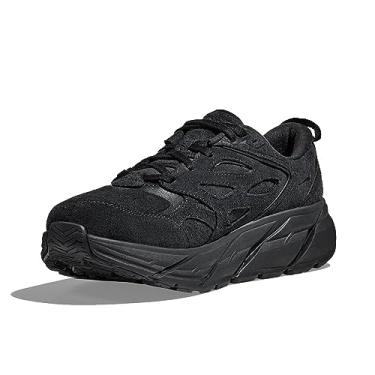 Imagem de HOKA ONE ONE Tênis de camurça unissex Clifton L, Preto/preto, 11 Women/10 Men