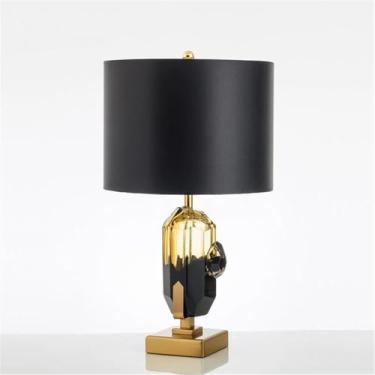 Imagem de Luminária de mesa LED contemporânea de luxo, estilo nórdico, para decoração de sala de estar, quarto, escritório, casa de campo ou hotel (Estilo 6)