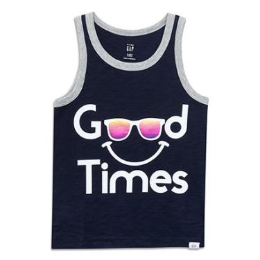 Imagem de Camiseta Infantil GAP Malha Good Times Masculina-Masculino