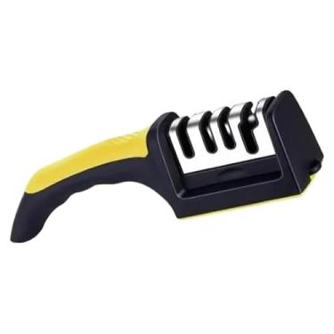 Imagem de Afiador Amolador De Facas E Tesouras 4 Em 1 Profissional Aço Inox Antiderrapante Cozinha