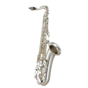 Imagem de Instrumento de saxofone saxofone tenor Bb Tune instrumento de sopro de madeira banhado a prata com estojo de transporte luvas desempenho profissional