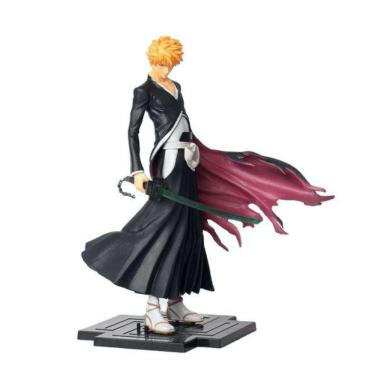 Imagem de Coleção de brinquedos de figuras de anime Bleach Kurosaki 22 cm PVC