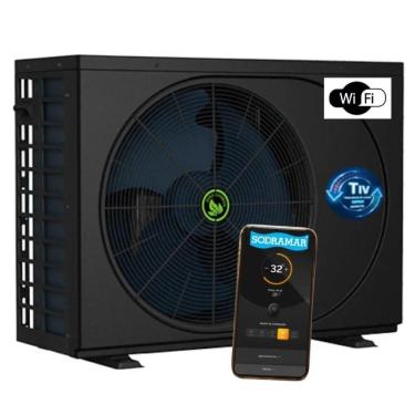 Imagem de Trocador De Calor Inverter Wi-fi Para Piscinas Th-45 45000 Btus Tiv - Sodramar