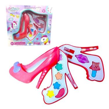 Imagem de Estojo De Maquiagem Infantil Antialérgica Completa Sapatinho - LIRENA 