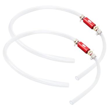 Imagem de Frdhee Mangueira de sangria de freio, 1 par de sangramento de freio com válvula de retenção Kit de ferramentas de sangramento de 6 mm Tubo de válvula de retenção unidirecional universal para