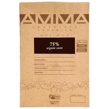 Imagem de Chocolate Orgânico 75% Cacau Amma 500g