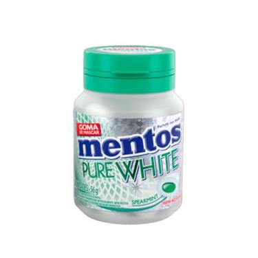 Imagem de Gomas de Mascar, Mentos, Pure White Spearmint, Sem Açúcar, Sabor de Hortelã - 56g | 28 Unidades