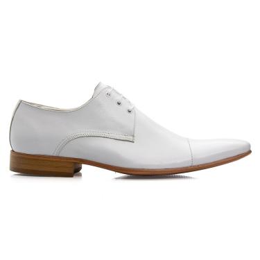 Imagem de Sapato Social Masculino Sola De Couro Branco - GIB307CRMBCO