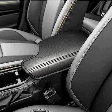 Imagem de SENSHINE Capa de apoio de braço do console central para acessórios Subaru Crosstrek 2018 2019 2020 2021 2022 2023 Impreza 2017-2023 capa de console personalizada de couro protetor de assento central