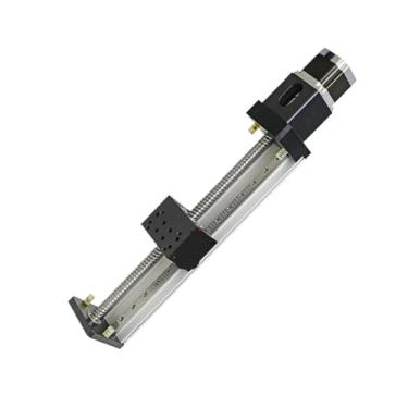 Imagem de S25HH0 FSK80 Módulo linear 15 mm Trilhos de guia duplo movimento linear parafuso esférico estágio linear NEMA24 motor de passo para CNC (350 mm)