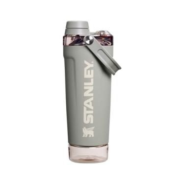 Imagem de Stanley Garrafa Shaker Activate 591 ml | Copo Shaker de Aço Inoxidável com Isolamento à Prova de Vazamentos | Armazenamento na Base e Tampa de Fluxo Rápido | Shakes de Proteína | Sage Grey