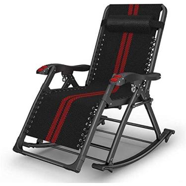Imagem de YYBOES Espreguiçadeira leve, cadeira de balanço de jardim ZeroGravity para uso ao ar livre, cadeira reclinável dobrável, ajustável, assento balancim