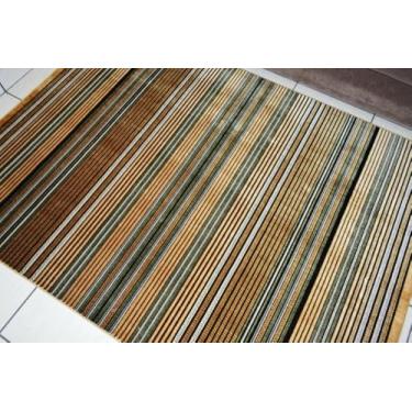 Imagem de Tapete Kilim Vitral Retangular Veludo 60x120 cm Caramelo