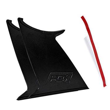 Imagem de Estabilizador de asa de spoiler PQY 2 peças para 2015-2019 Subaru WRX STi Sedan Spoiler Wing Stiffi Suporte Rally com logotipo PQY