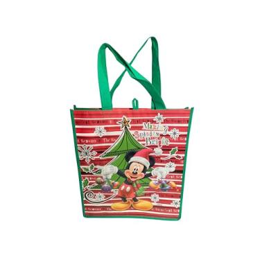 Imagem de Legacy Licensing Partners Sacola reutilizável grande colecionável de Natal Mickey Mouse da Disney