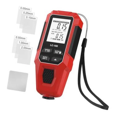 Imagem de Esquirla Medidor de Espessura de Tinta para Carros, Ferramenta de Medição de Revestimento, Medidor de Tinta para Uso Externo, Vermelho