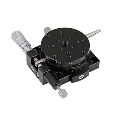 Imagem de Eixo R Tipo de precisão Rotação manual Plataforma deslizante RSP40-L Estágio de precisão de 360 ​​graus Rolamento de estágio linear Carga 9,8 N 40 mm