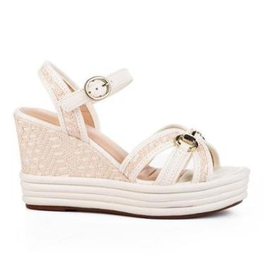 Imagem de Sandália Tanara Anabela Claro T8702-Feminino