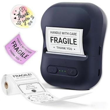 Imagem de vvia P3 Label Makers – Impressora de etiquetas de código de barras Bluetooth Impressora térmica portátil para pequenas empresas, endereço, código de barras, logotipo, roupas, correspondência