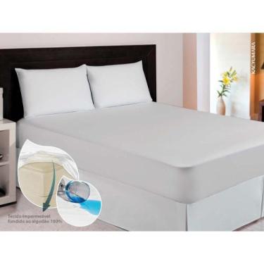 Imagem de Capa Para Colchão Casal Impermeável Anti Ácaro Cama Fácil De Limpar Br