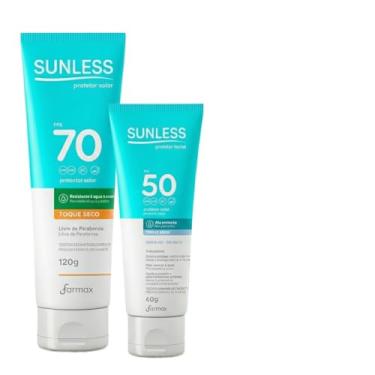Imagem de Kit Protetor Solar Corporal FPS 70 120g + Protetor Solar Facial FPS 50 60g Incolor