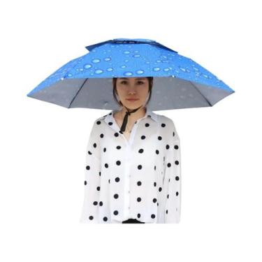 Imagem de Chapéu De Pesca Dobrável Impermeável Portátil Com Proteção Solar Para 