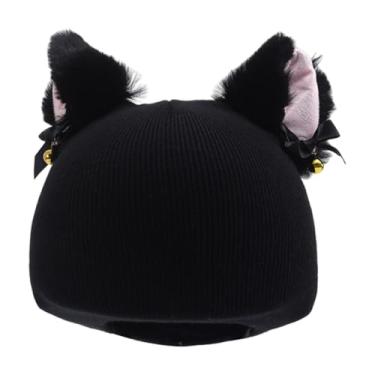 Imagem de oshhni Capa para capacete de esqui, acessório macio e quente, gorro de malha para esportes ao ar livre, novidade para snowboard, para homens e mulheres, Preto