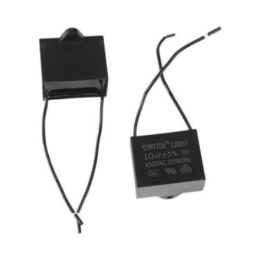 Imagem de Kit De Capacitores CBB61 10UF 3 Peças 450V Para Motor De Ventilador De