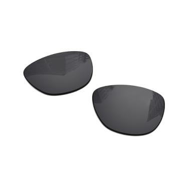 Imagem de Lentes de reposição polarizadas de 1,6 mm para óculos de sol RayBan Meta Skyler RW4010 52 mm, proteção UV, lente espelhada escura, peças de reparo e kit (preto escuro)