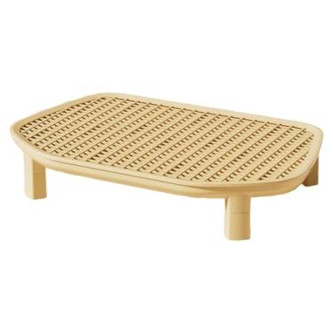 Imagem de Whtkoph Armadilha de Areia Profissional Premium para Gatos, Fácil de Limpar, Reduz a Dispersão Da Areia, Amarelo