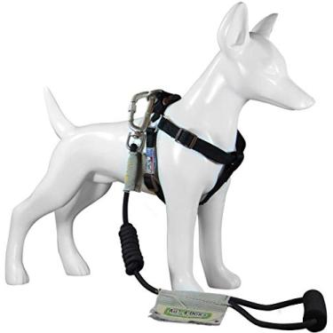 Imagem de Peitoral e Guia Para Cachorro Au Black M