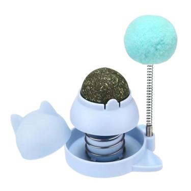 Imagem de adesivos de erva-de-gato,Bolhas de catnip rotativas saudáveis ​​que grudam na parede - Gato lambendo bolas para gatos, parede de bolhas de catnip para limpeza de dentes de gato