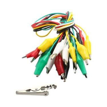 Imagem de 5 Cores 10 Peças Cabos De Teste Elétricos Com Garras Jacaré E Pontas D