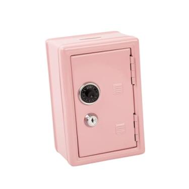 Imagem de Kokiya Mini Cofrinho/Caixa Organizadora Fofa com Cadeado de Combinação e Chave para Joias, Artigos de Papelaria, Bonecas e Brinquedos - Ideal para Quarto, Rosa