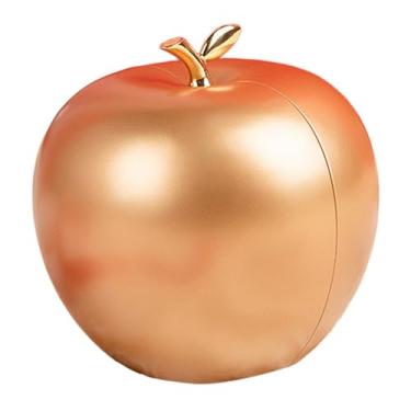 Imagem de Esquirla Caixa de joias em formato de maçã e rosa, ideal para guardar joias em casamentos e noivados. Perfeita como presente de Dia dos Namorados para, Ouro