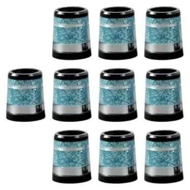Imagem de menolana 10 ponteiras para tacos de golfe com haste de ferro de 0,37 polegadas - Acessórios de reposição para ajuste, treino e montagem, Azul