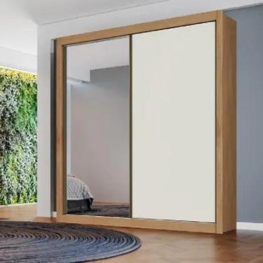 Imagem de Guarda Roupa Zurique 1 Porta Espelhada MDF Móveis Europa Moveis Europa