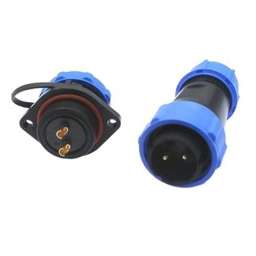 Imagem de 1 peça SP2110 conector SP21 flange 2/3/4/5/7/9/12 pinos conector de cabo de alimentação macho e fêmea soquete (5P)