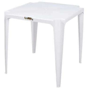 Imagem de Mesa Quadrada de Plastico Suporta ate 30kg Mor