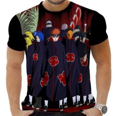 Imagem de Camiseta Camisa Personalizada Anime Naruto Akatsuki 07 - Zahir Store, 