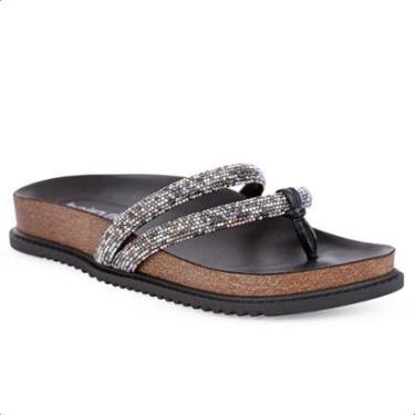 Imagem de Sandália Papete Beira Rio 8524107 Preto  - Feminino-Feminino