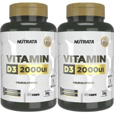 Imagem de Kit 2X Vitamina D3 - 60 Cápsulas - Nutrata-Masculino