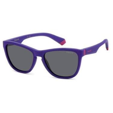 Imagem de Óculos de Sol Polaroid Pld 8056/S 1JZ - Violeta 49 - Infantil-Feminino
