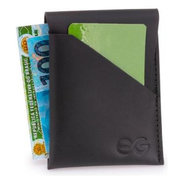 Imagem de Mini Porta Cartão Carteira Masculina 10x7cm Couro Legítimo - LEARSI, P