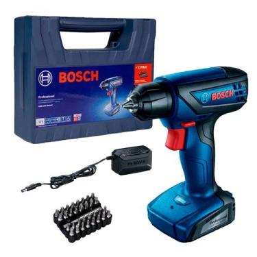 Imagem de Parafusadeira gsr1000 smart + 23 acessorios - BOSCH, 059 - Azul