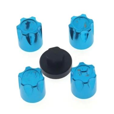 Imagem de Peças de carro RC compatíveis com Axial para SCX10 D90 para TRX4 TF2 CC01 1/10 RC Crawler Car para Capra Upgrade 4PCS Tampa central de aro de roda de metal M4 Porca