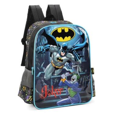 Imagem de Mochila de Costas Escolar Infantil Juvenil Batman - Luxcel, Preto, Úni